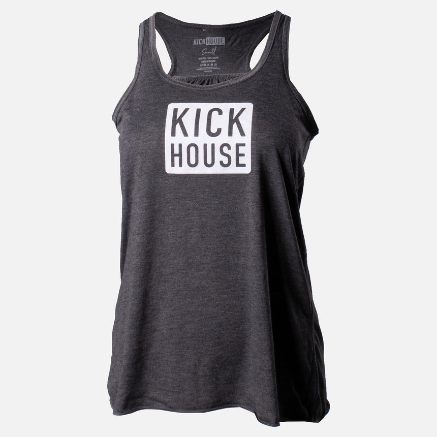 Stacked Logo Women's Flowy Racerback Tank