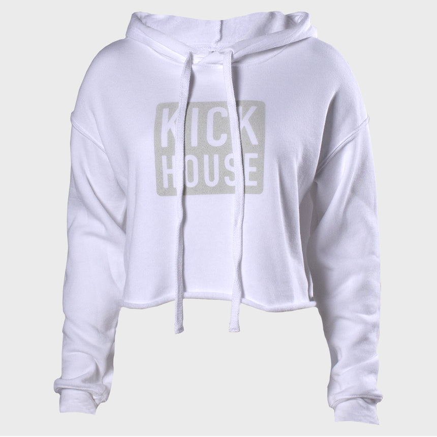 Stacked Logo Women's Cropped Hoodie