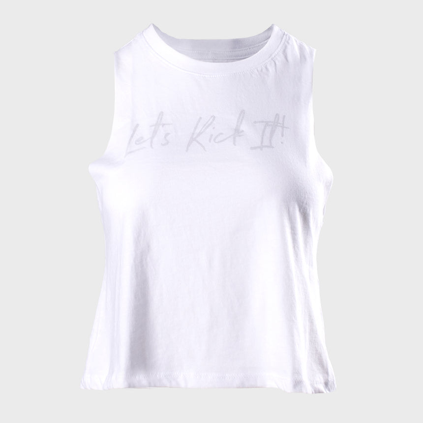 Let's Kick It Women's Racerback Cropped Tank