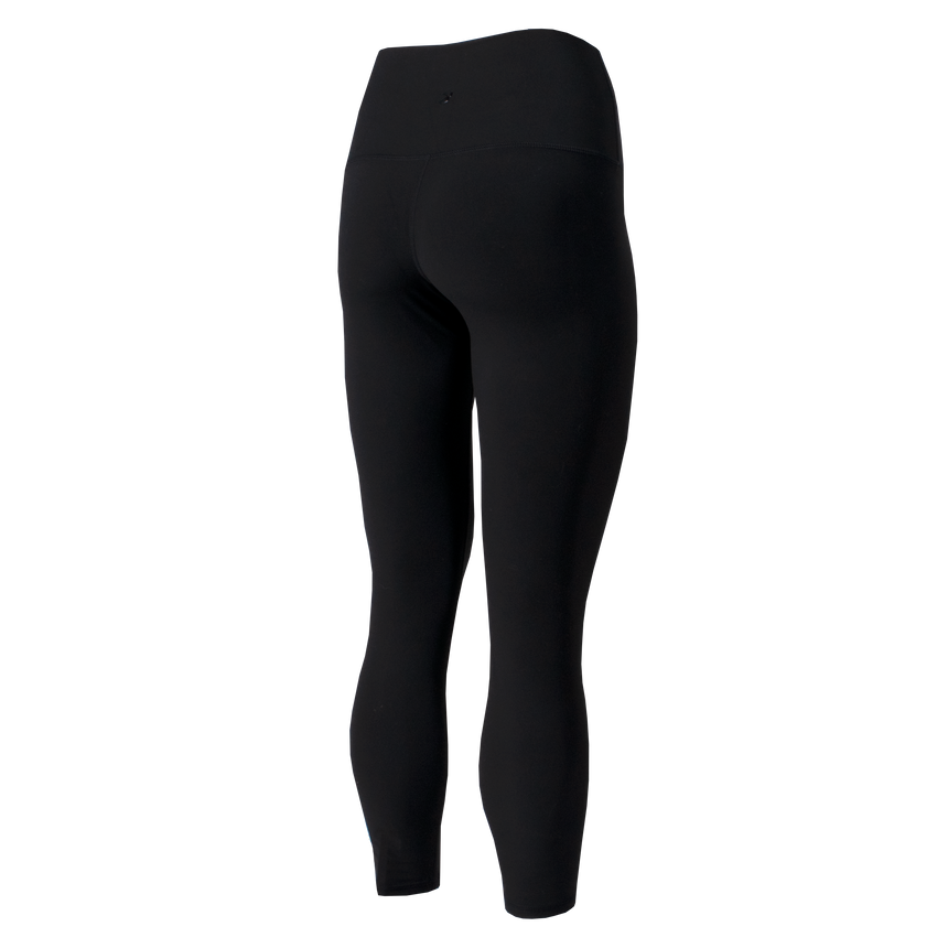 back view of black high waist pure 7/8 leggings